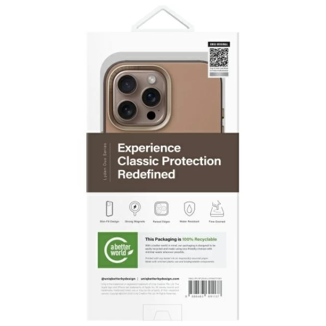 Чехол UNIQ Lyden DS для iPhone 16 Pro Max Flint Grey with MagSafe (UNIQ-IP6.9P(2024)-LDSNATFGRY)