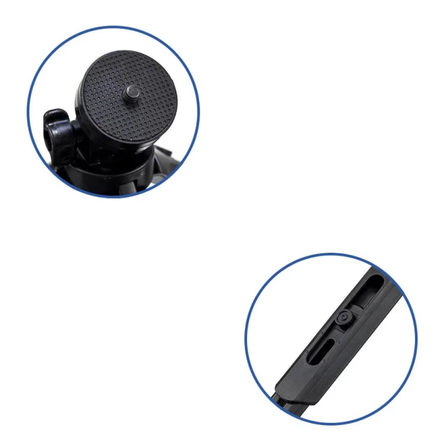 Мини-штатив HRT with Phone Holder Mount Selfie Stick Camera 16-21 cm Black (9111201898547)
