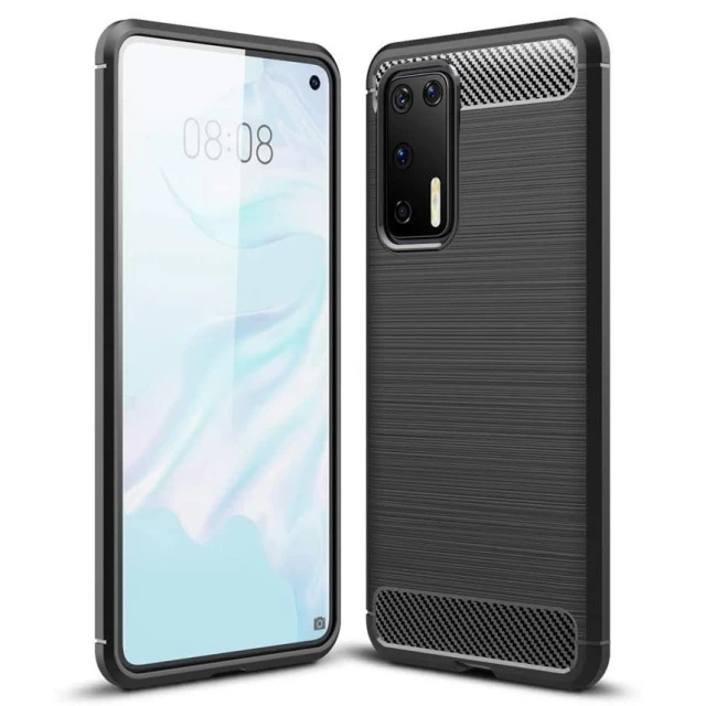 Чохол HRT Carbon Case для Huawei P40 Black (9111201899025)