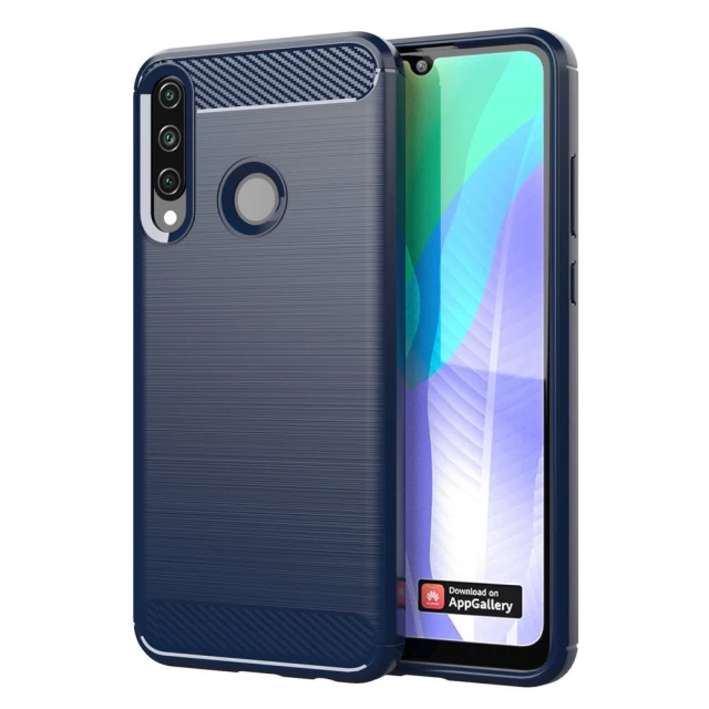 Чохол HRT Carbon для Huawei Y6p Blue (9111201906044)