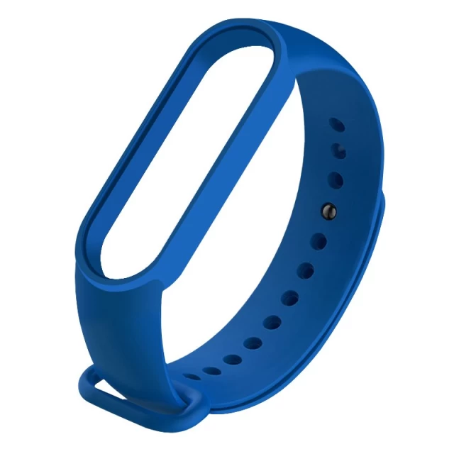 Ремінець HRT Silicone Wristband Strap для Xiaomi Mi Band 5 Dark Blue (9111201906662)