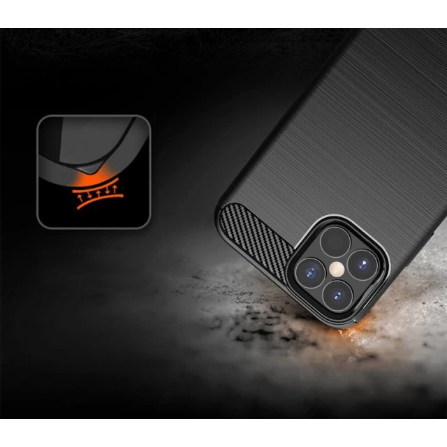 Чохол HRT Carbon для iPhone 12 mini Black (9111201909106)