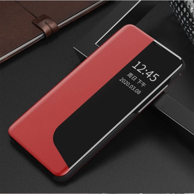 Чохол HRT Eco Leather View Case для Huawei P40 Pro Red (9111201913806)