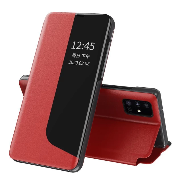 Чехол HRT Eco Leather View Case для Huawei P40 Pro Red (9111201913806)