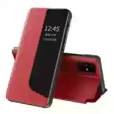 Чехол HRT Eco Leather View Case для Huawei P40 Lite E Red (9111201913936)