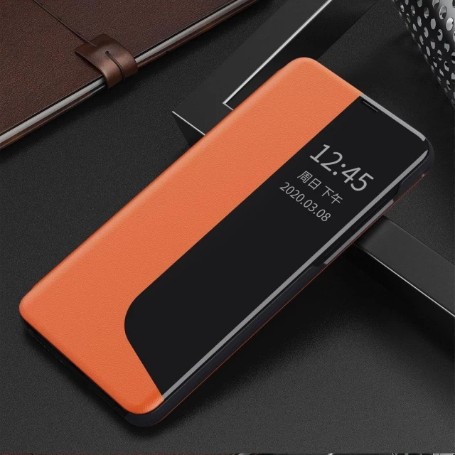 Чехол HRT Eco Leather View Case для Huawei Y5p Orange (9111201913981)