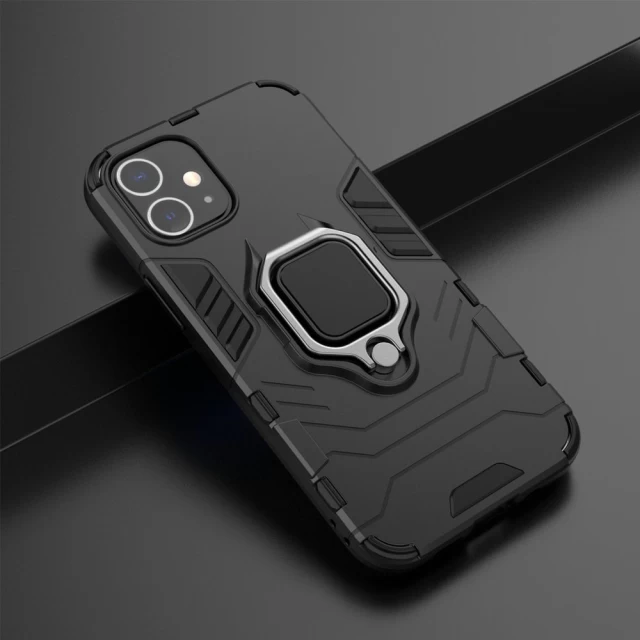 Чохол HRT Ring Armor для iPhone 12 mini Black (9111201914513)