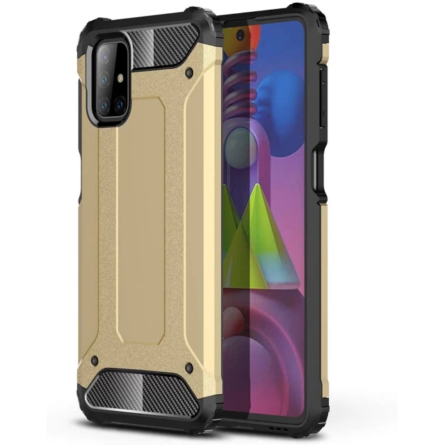 Чехол HRT Hybrid Armor для Samsung Galaxy M51 Golden (9111201914735)