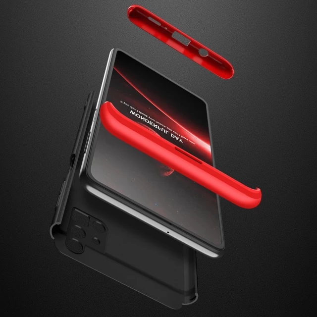 Чехол GKK 360 для Samsung Galaxy M51 Black/Red (9111201915053)