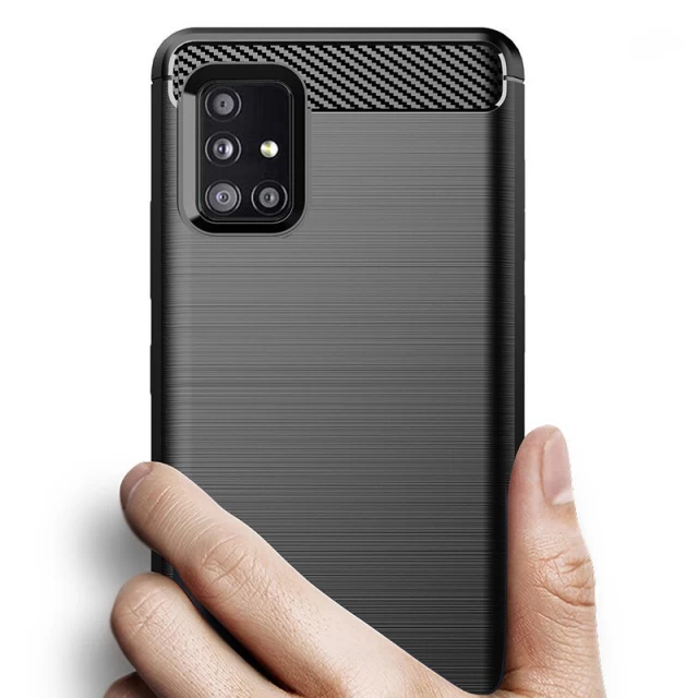 Чехол HRT Carbon для Samsung Galaxy M31s Black (9111201915176)
