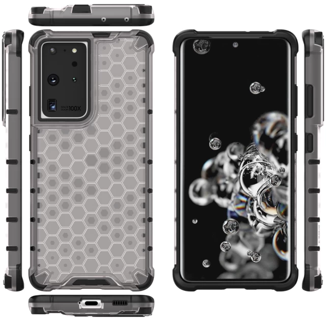 Чехол HRT Honeycomb для Samsung Galaxy S21 Ultra 5G Transparent (9111201917323)