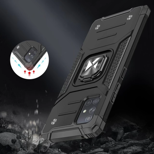 Чохол Wozinsky Ring Armor для Samsung Galaxy A71 5G Black (9111201919846)