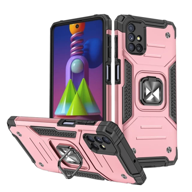 Чохол Wozinsky Ring Armor для Samsung Galaxy M51 Pink (9111201919983)