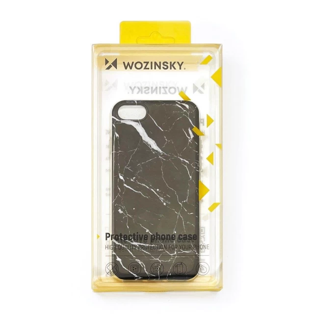 Чехол Wozinsky Marble для Samsung Galaxy A12/M12 Black (9111201923959)