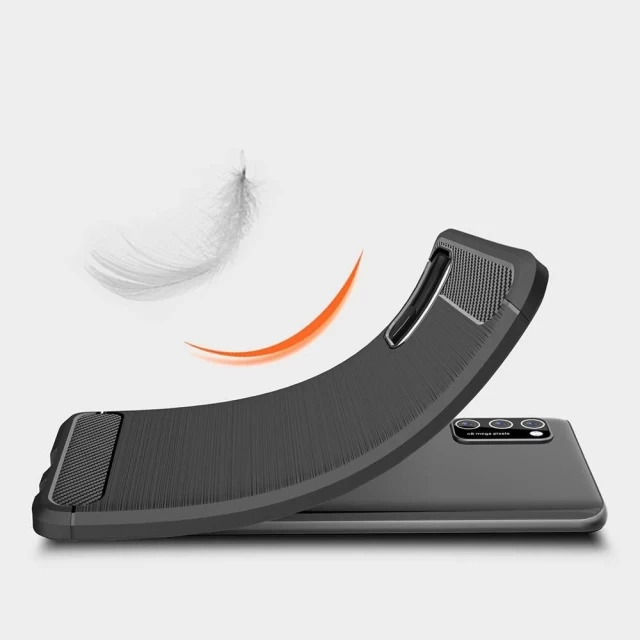 Чехол HRT Carbon для Xiaomi Poco M3 Black (9111201924581)
