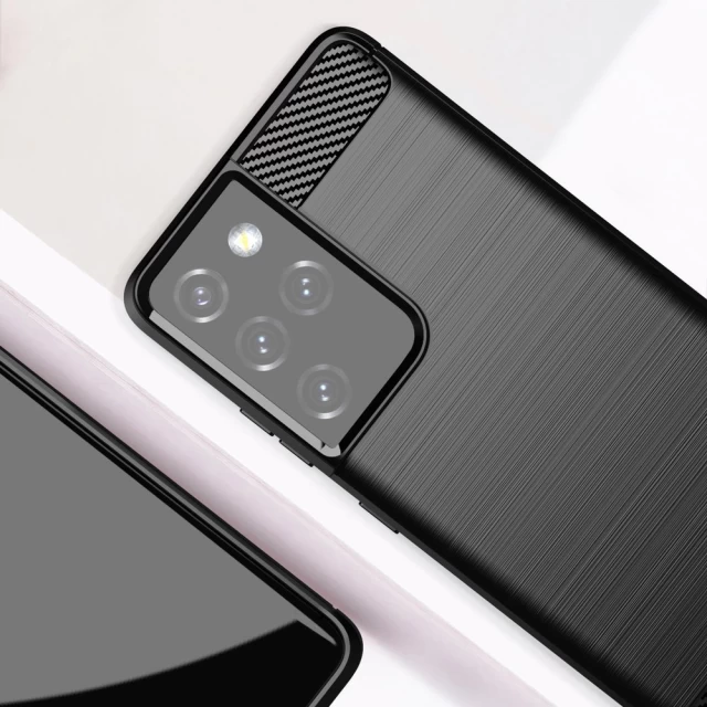 Чехол HRT Carbon для Samsung Galaxy S21 Ultra 5G Black (9111201924819)