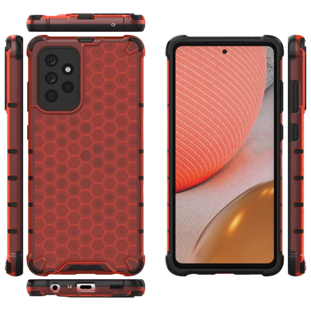 Чохол HRT Honeycomb для Samsung Galaxy A72 4G Red (9111201925526)