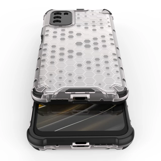 Чохол HRT Honeycomb для Xiaomi Poco M3 Transparent (9111201925717)