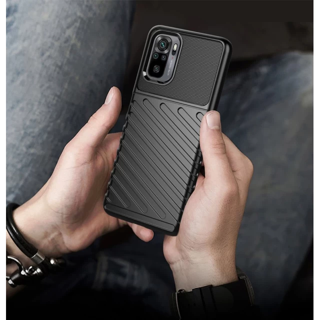 Чехол HRT Thunder Case для Xiaomi Redmi Note 10/10S Black (9111201930131)