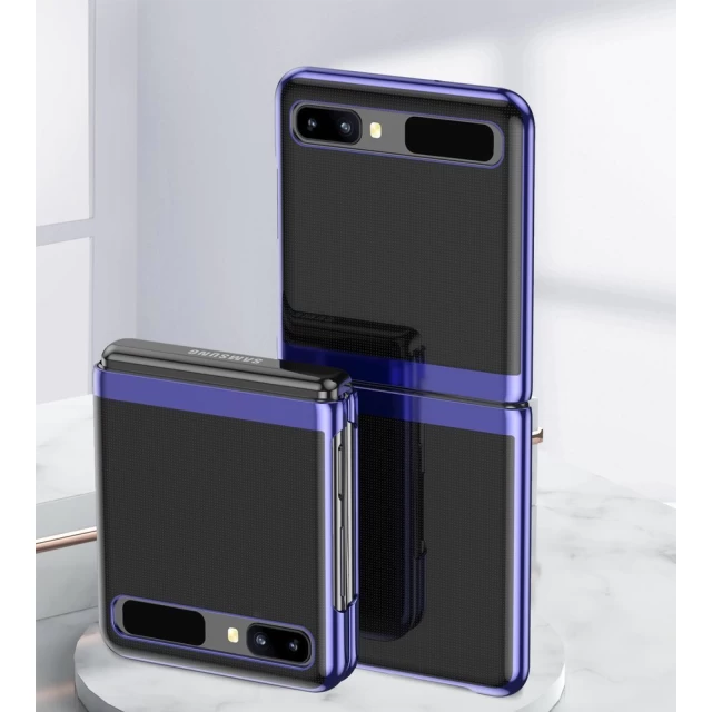 Чехол HRT Plating Case для Samsung Galaxy Flip (F700) Blue (9111201930919)