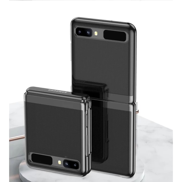 Чохол HRT Plating Case для Samsung Galaxy Flip(F700) Black (9111201930926)