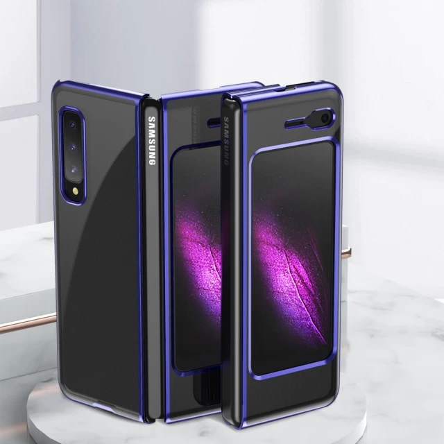 Чехол HRT Plating Case для Samsung Galaxy Fold Blue (9111201930988)