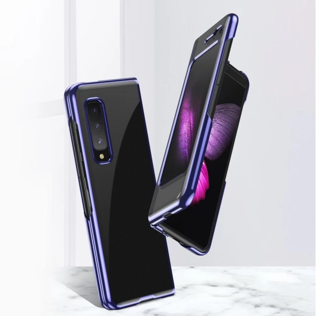 Чехол HRT Plating Case для Samsung Galaxy Fold Blue (9111201930988)