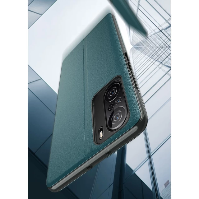 Чехол HRT Eco Leather View Case для Xiaomi Redmi K40 Pro Plus/K40 Pro/K40/Poco F3 Orange (9111201931053)