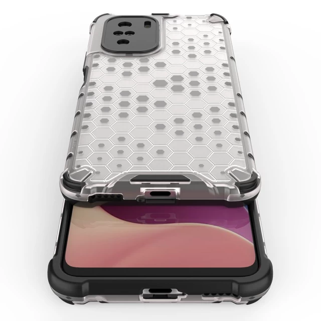 Чехол HRT Honeycomb для Xiaomi Redmi K40 Pro Plus/K40 Pro/K40/Poco F3 Transparent (9111201932135)