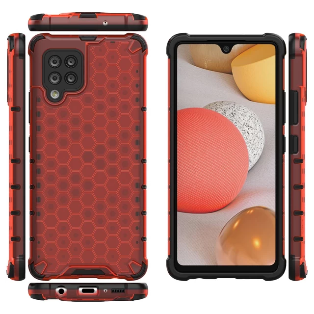 Чехол HRT Honeycomb для Samsung Galaxy A42 5G Red (9111201932241)