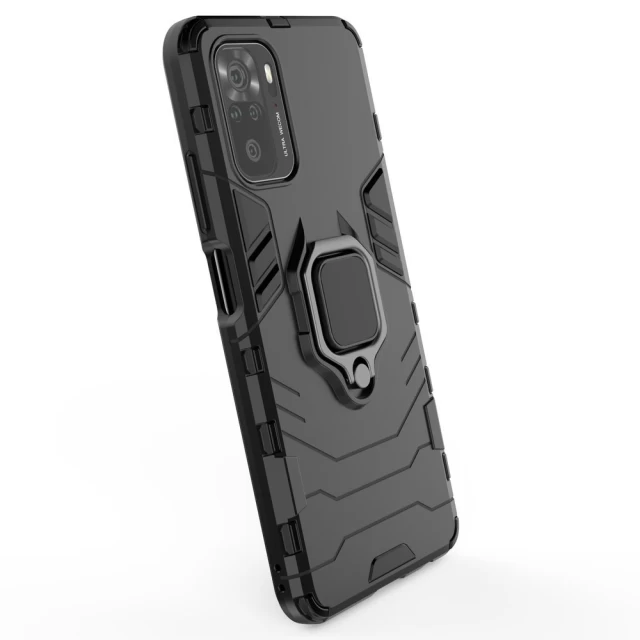 Чохол HRT Ring Armor для Xiaomi Redmi Note 10/10S Blue (9111201932296)