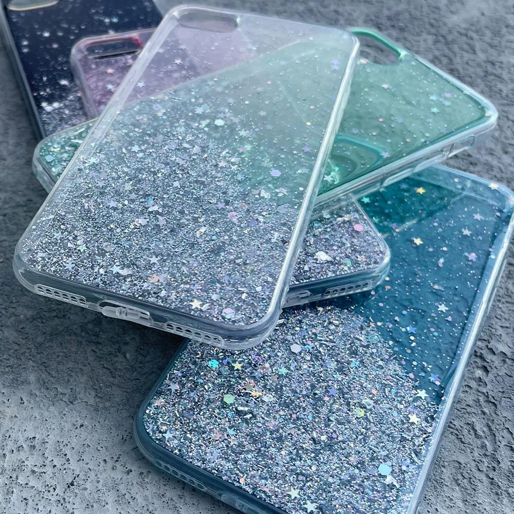 Чехол На Айфон 10, Case Glitter Stars Iphone 10