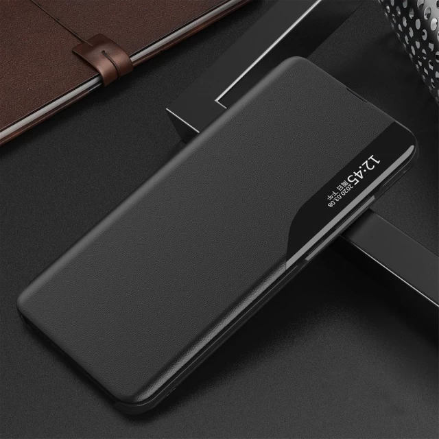 Чехол HRT Eco Leather View Case для Xiaomi Redmi Note 10 Pro Black (9111201933064)