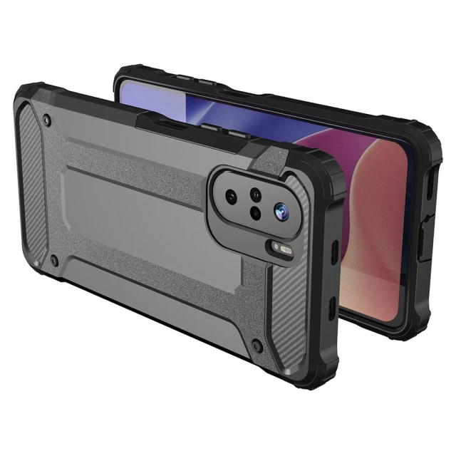 Чохол HRT Hybrid Armor для Xiaomi Redmi K40 Pro Plus/K40 Pro/K40/Poco F3 Black (9111201933279)