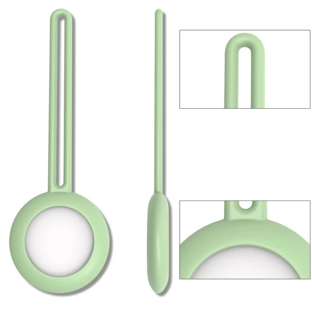 Чохол-брелок HRT Silicone Strap для AirTag Green (9111201934467)