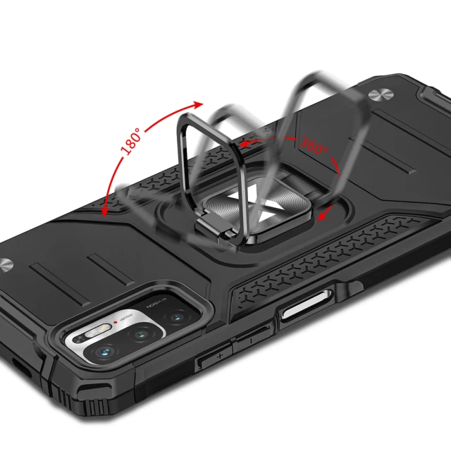 Чехол Wozinsky Ring Armor для Xiaomi Redmi Note 10 5G Blue (9111201935563)