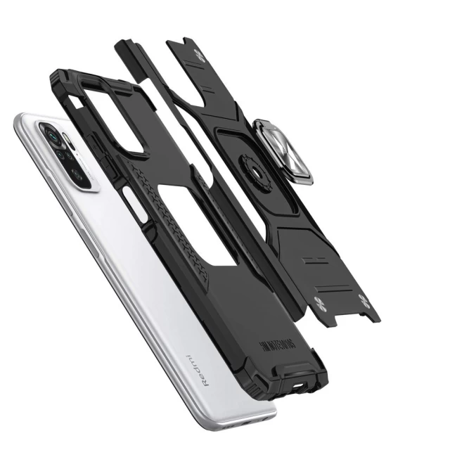 Чехол Wozinsky Ring Armor для Xiaomi Redmi Note 10/10S Black (9111201935648)
