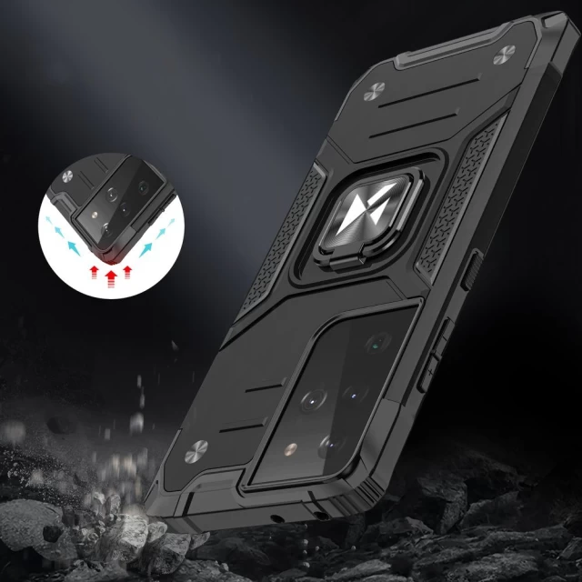 Чохол Wozinsky Ring Armor для Samsung Galaxy S21 Ultra 5G Black (9111201936249)