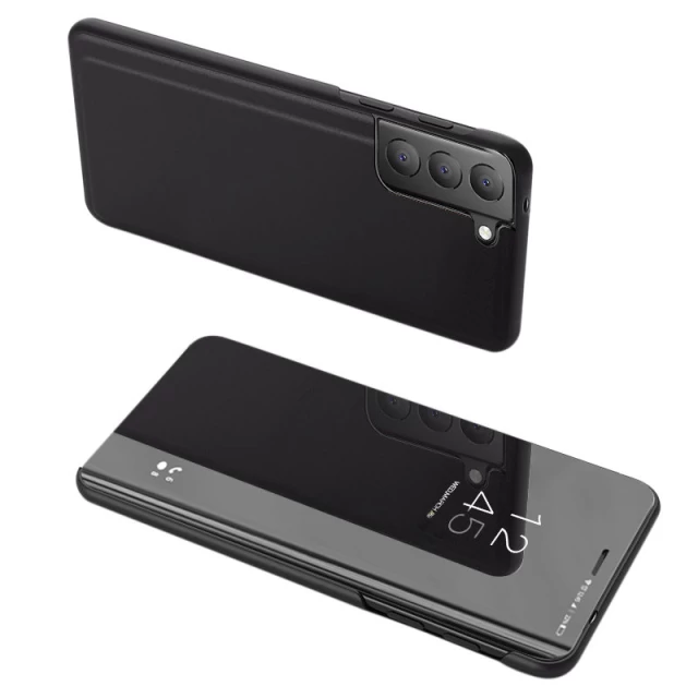 Чехол HRT Clear View для Samsung Galaxy S21 FE Black (9111201936683)