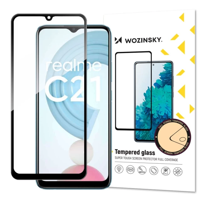 Защитное стекло Wozinsky Tempered Glass для Realme C21 Black (9111201936737)