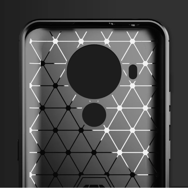 Чохол HRT Carbon Case для Nokia 5.4 Black (9111201937406)