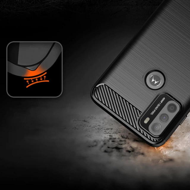Чохол HRT Carbon Case для Motorola Moto G50 Black (9111201937475)