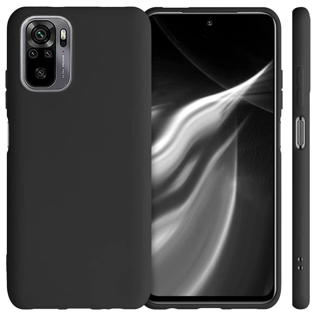 Чехол HRT Silicone Case для Xiaomi Redmi Note 10/10S Black (9111201938427)