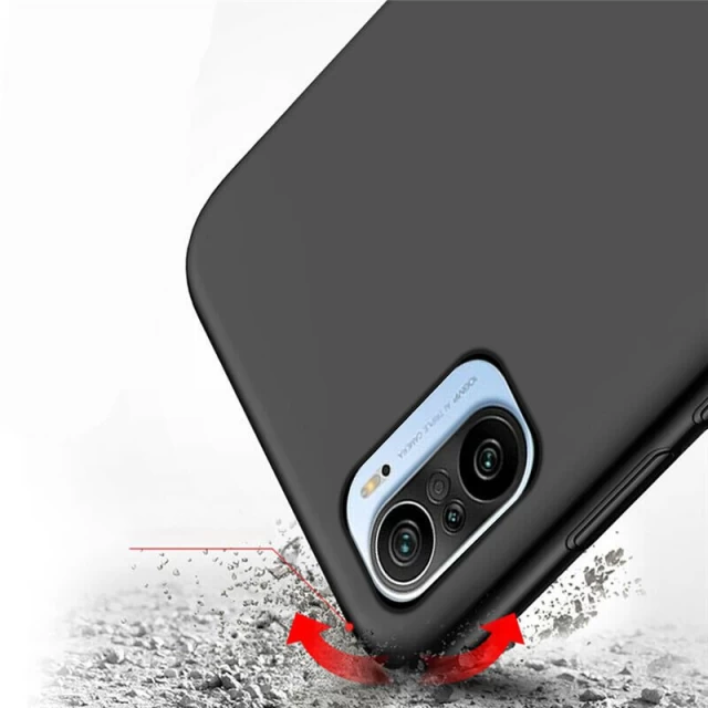 Чехол HRT Silicone Case для Xiaomi Redmi K40 Pro Plus/K40 Pro/K40/Poco F3/Mi 11i Black (9111201938502)