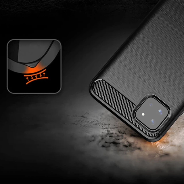Чехол HRT Carbon Case для Samsung Galaxy A22 5G Black (9111201939295)