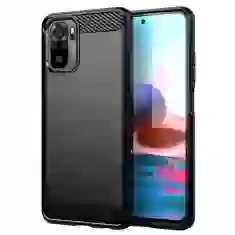 Чехол HRT Carbon Case для Xiaomi Redmi Note 10 5G Black (9111201939318)