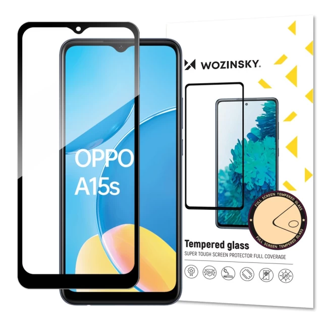 Защитное стекло Wozinsky Tempered Glass для Oppo A15s/A15 Black (9111201939363)