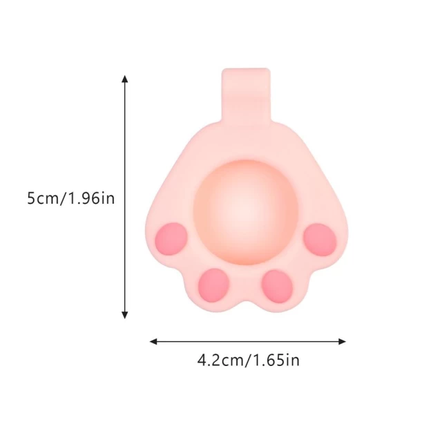 Брелок с кольцом HRT Cat Paw для AirTag Pink (9111201942233)