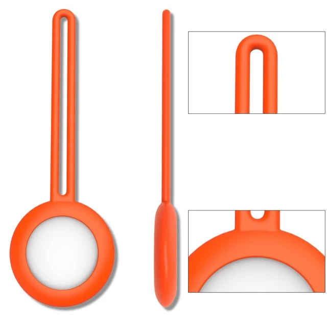 Чохол-брелок HRT Silicone Strap для AirTag Orange (9111201942806)