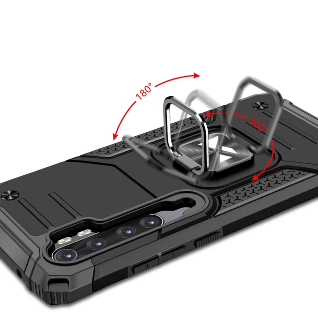 Чохол Wozinsky Ring Armor для Xiaomi Redmi Note 10 Pro Pink (9111201944411)